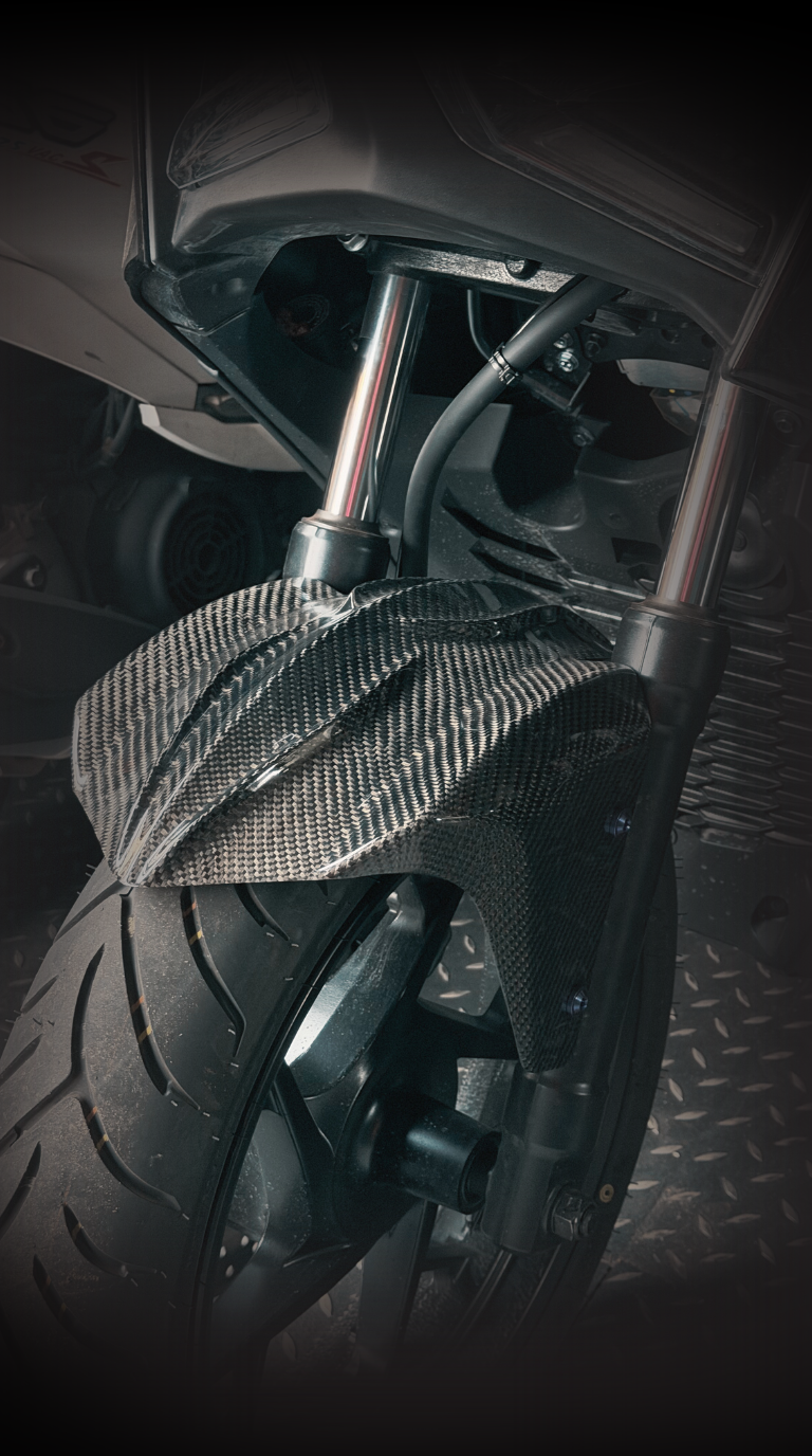 YAMAHA XMAX300【Specific Fit】Carbon Fiber Front Mudguard